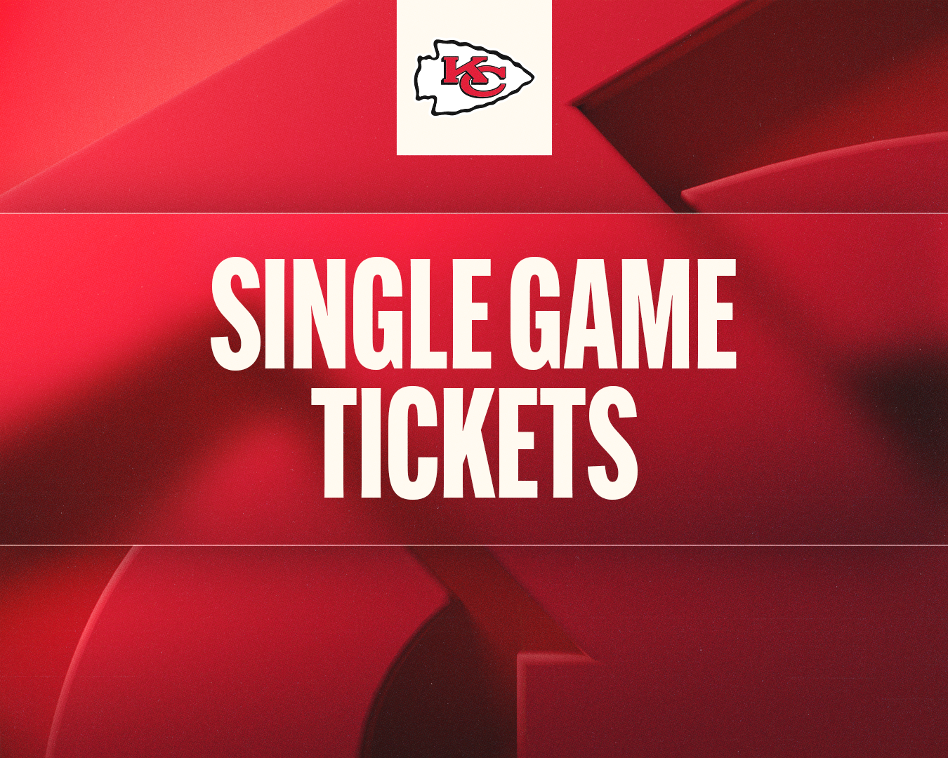 Kansas City Chiefs Single Game Tickets Header Graphic 