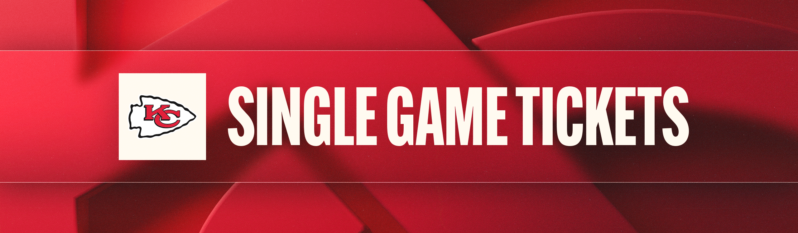 Kansas City Chiefs Single Game Tickets Header Graphic 