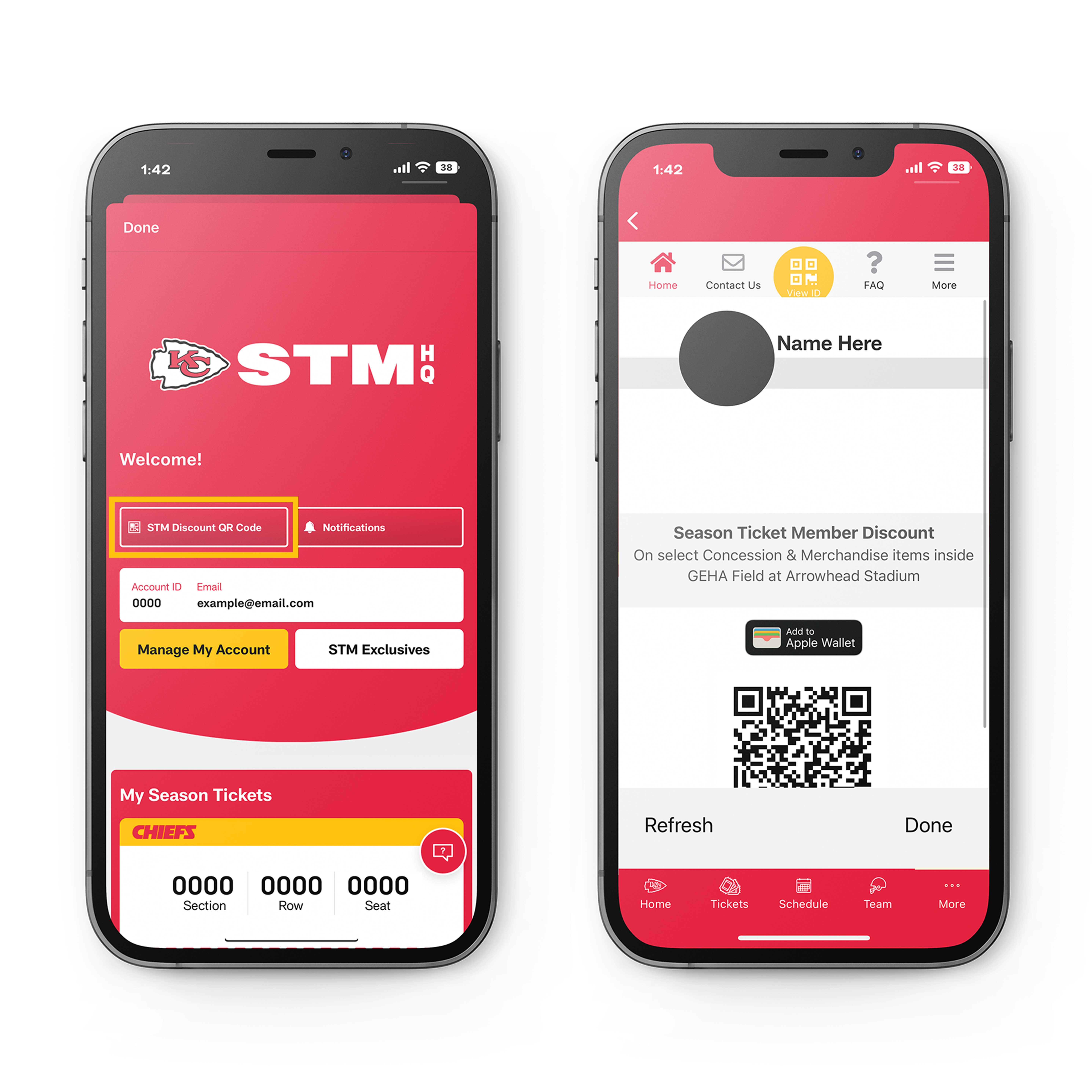 Access QR code by clicking "STM Discount QR Code"