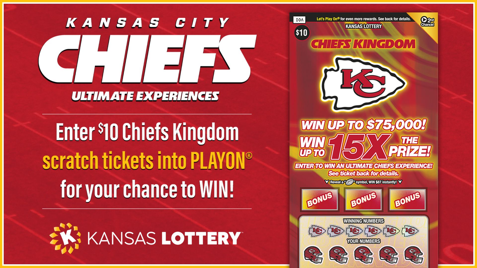 Kansas Lottery Scratcher Ticket