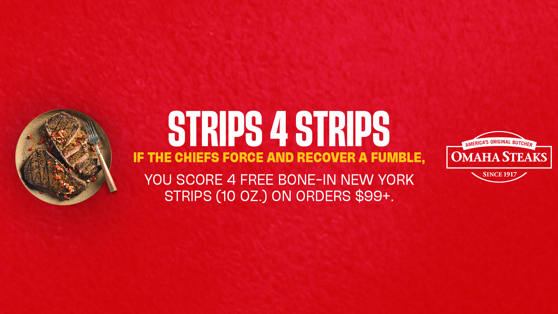 Omaha Steaks Strips 4 Strips