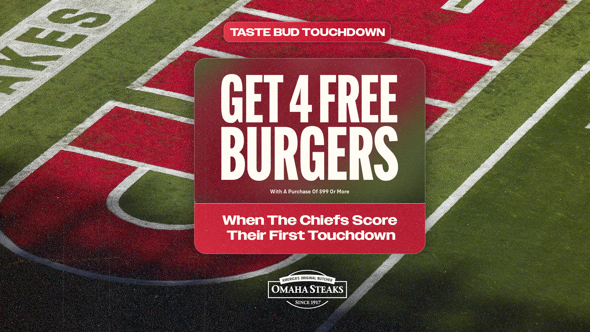 Omaha Steaks Taste Bud Touchdown