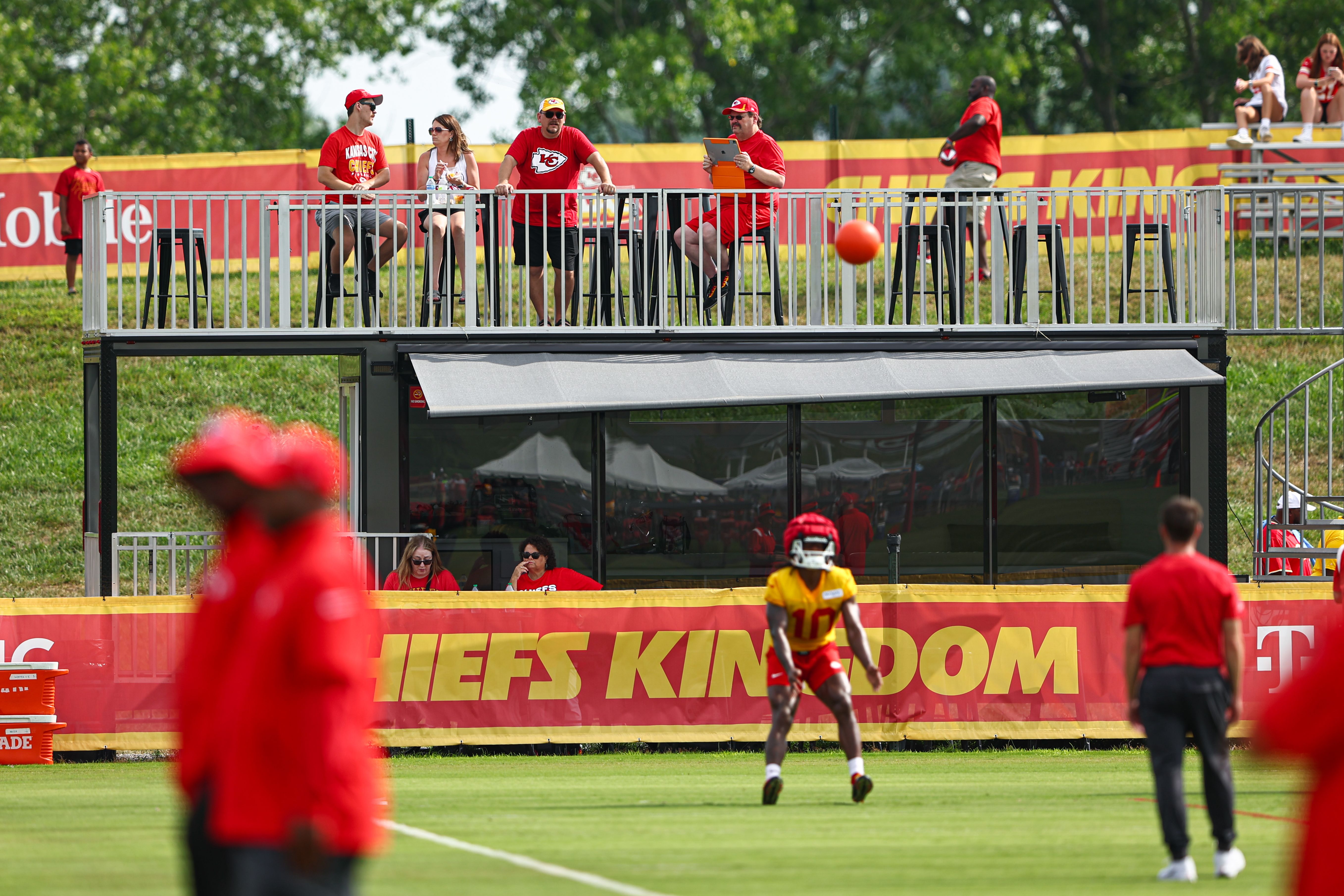 Fans at Kansas City Chiefs Training Camp in St. Joseph, MO on Tuesday, July 25, 2023.