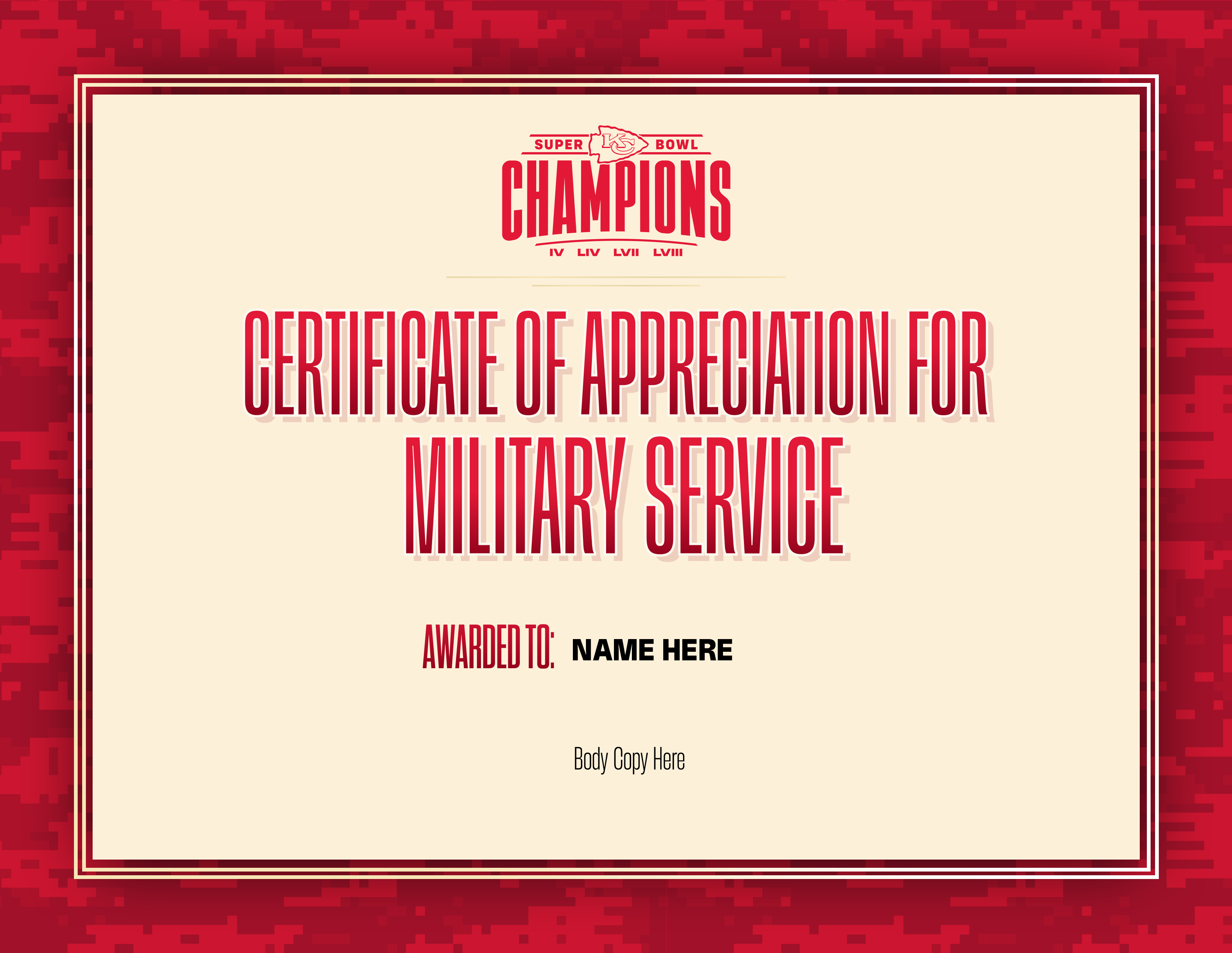 Military Appreciation