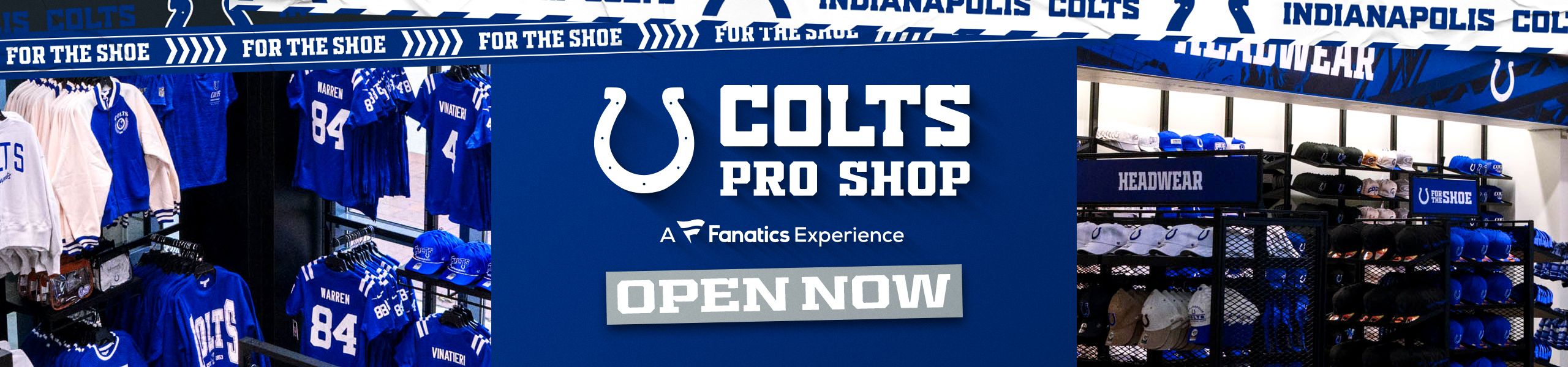 Colts pro shop. Now Open
