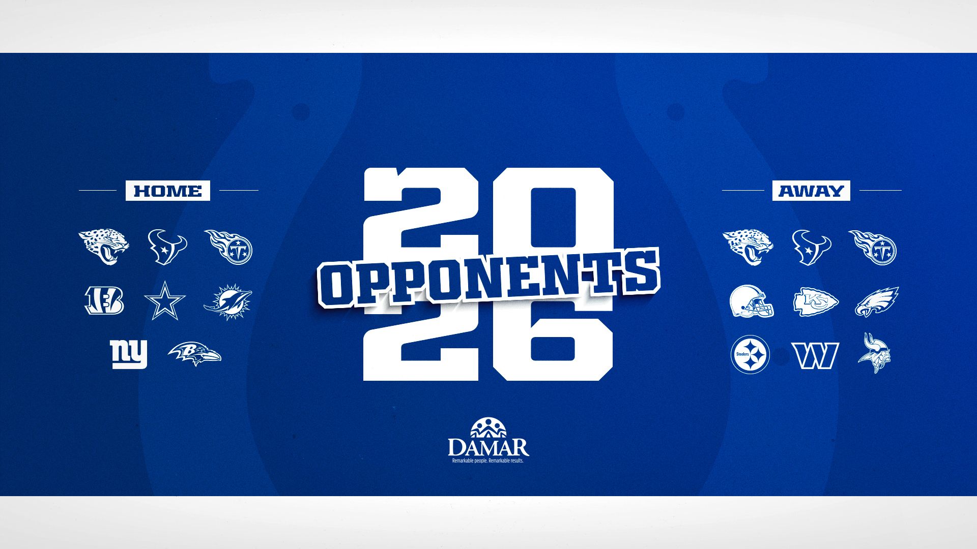 Be the first to see the 2026 Colts Schedule!