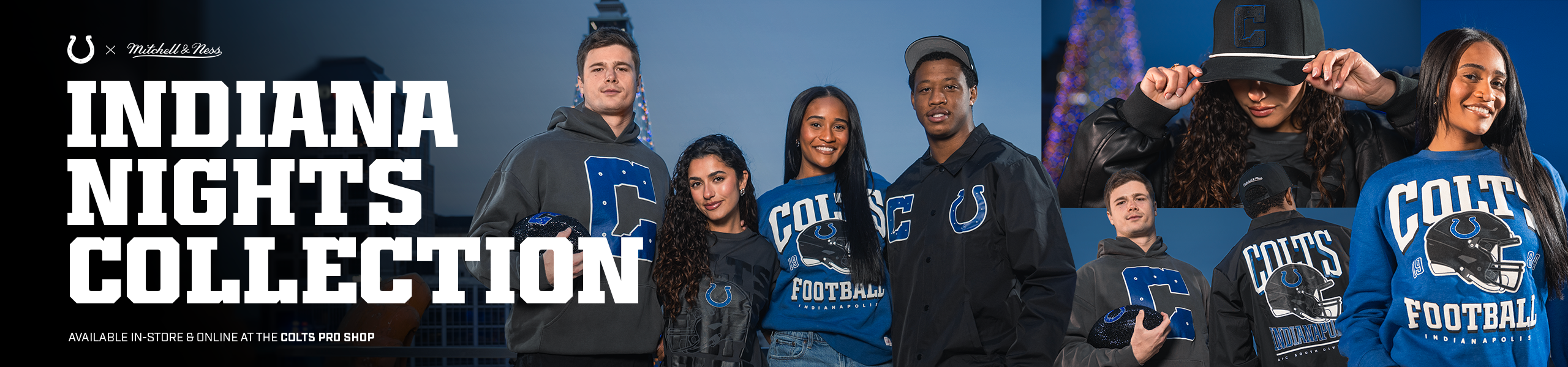 Indiana Nights Collection. Available online and in store at the Colts Pro Shop