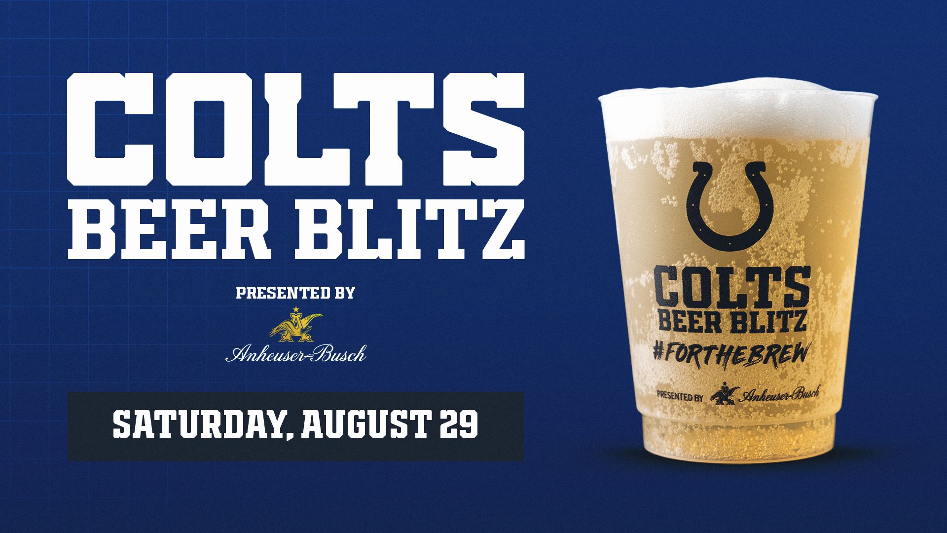 Get a ticket to Colts vs Lions, free 3-hour beer sampling, a complimentary sample cup, and more.