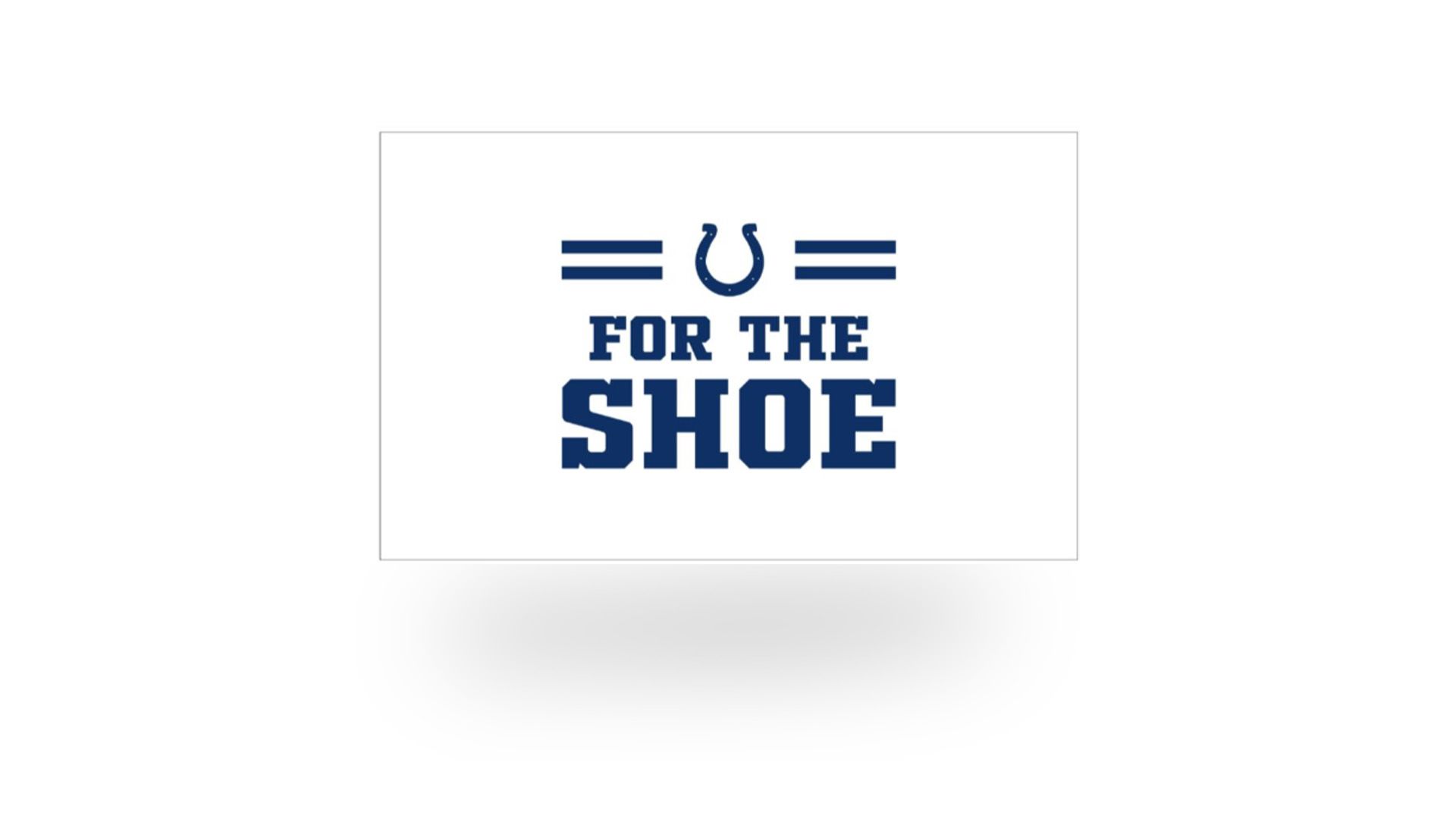 “For the Shoe” rally towel