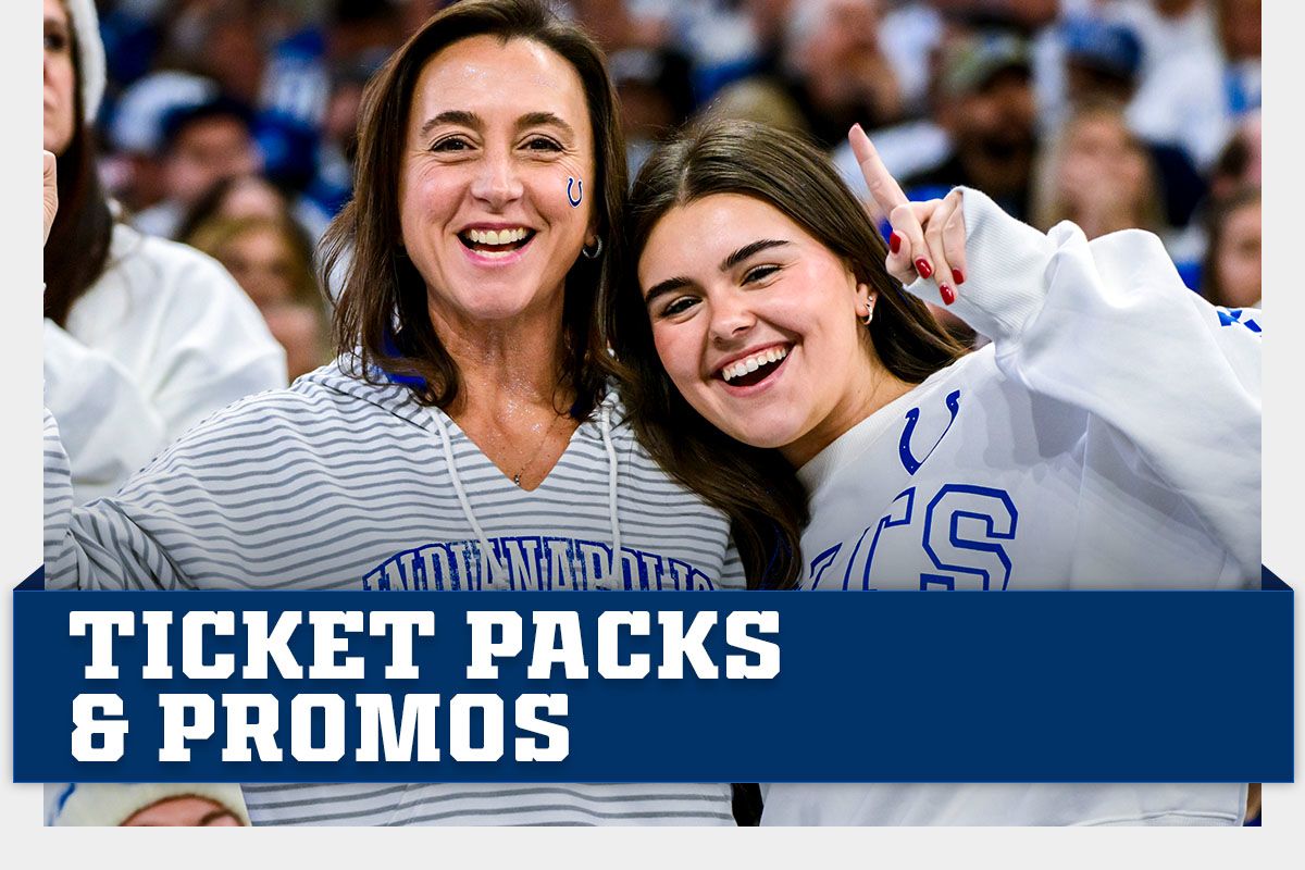 Indianapolis Colts Ticket packs and promos