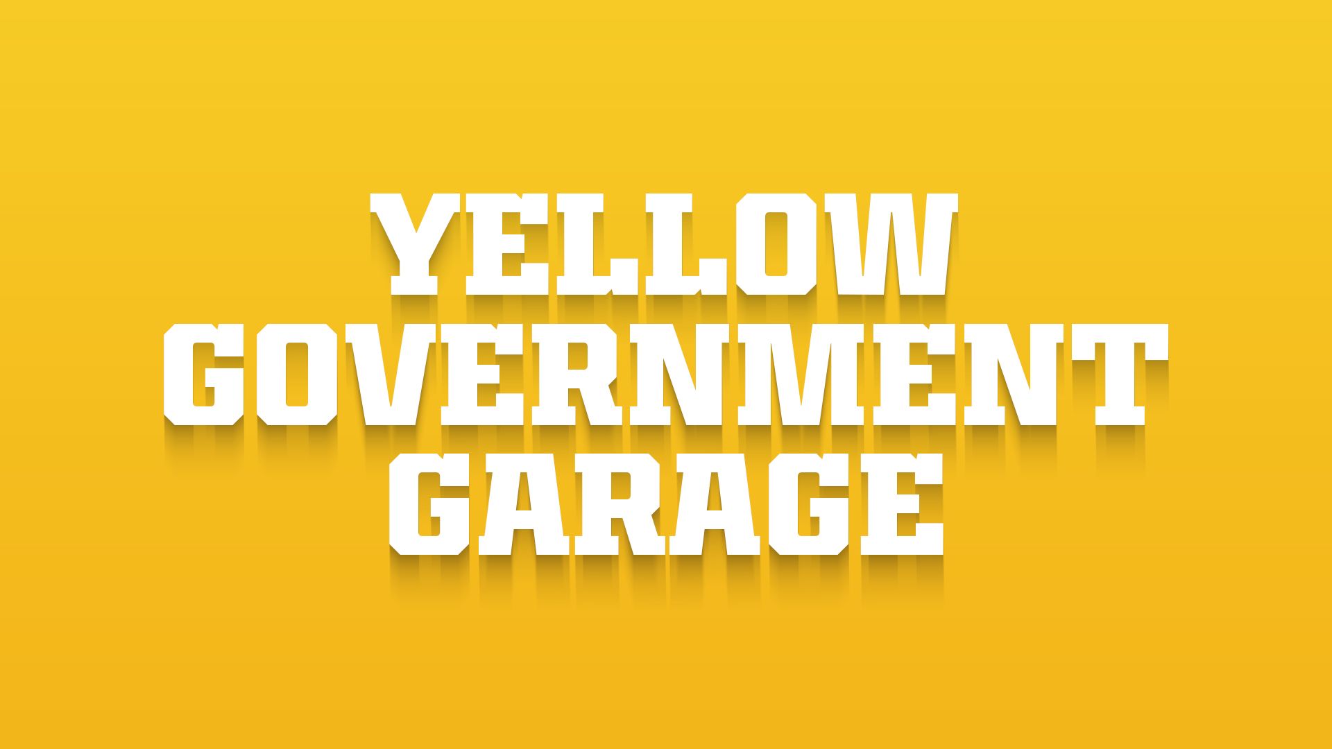 Yellow Government Center Garage
