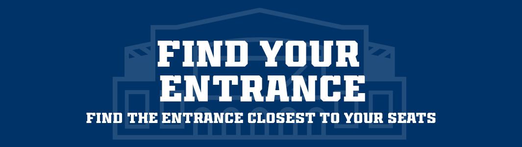 Find the entrance closest to your seats
