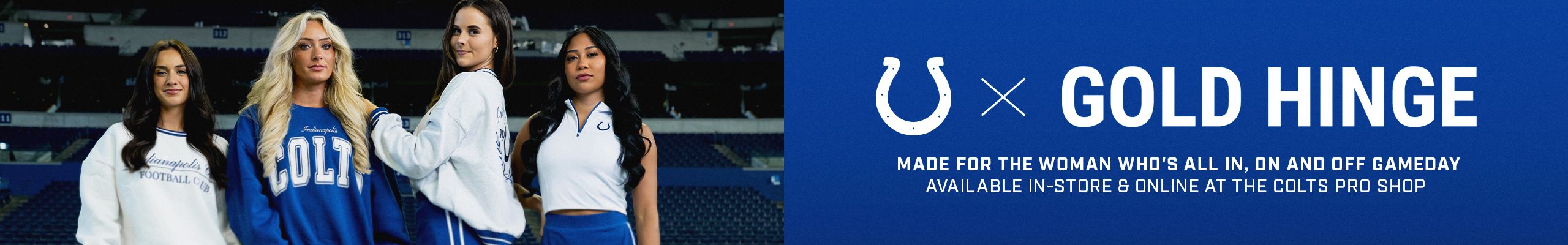 Shop the new Colts & Gold Hinge Collection