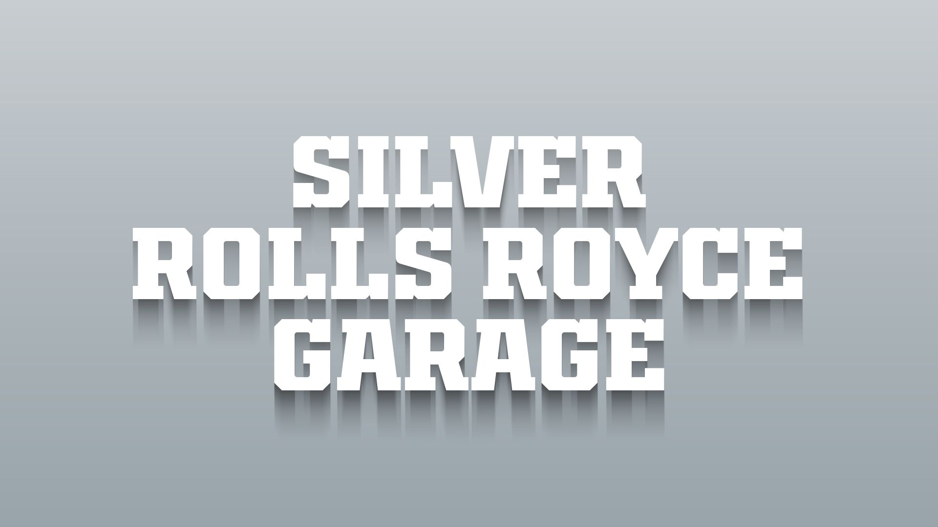 Silver Rolls-Royce Garage