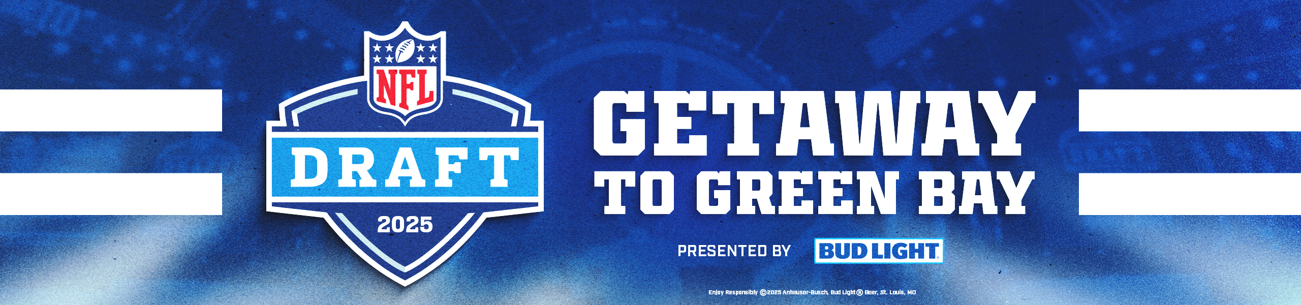 You could win a VIP experience to the NFL Draft. Presented by Bud Light