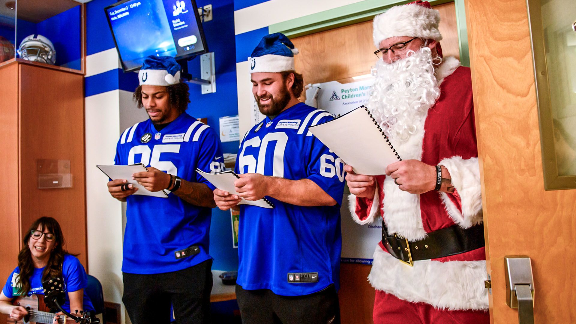 Caroling at Peyton Manning Children’s Hospital