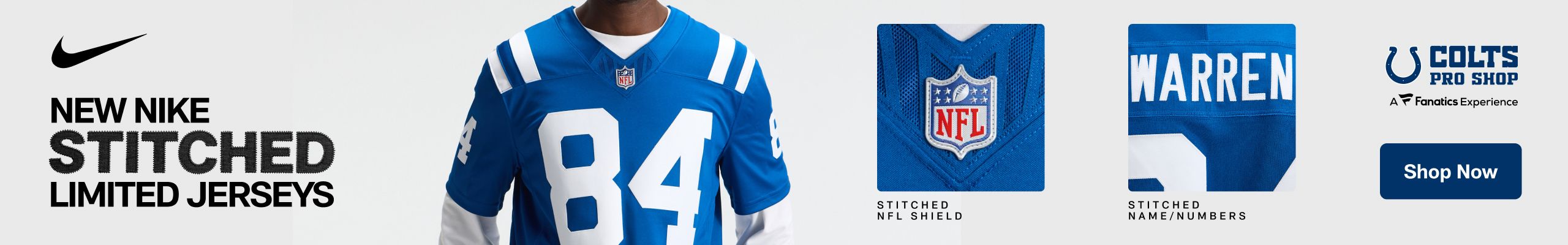 Click to shop new Nike stitched limited jerseys