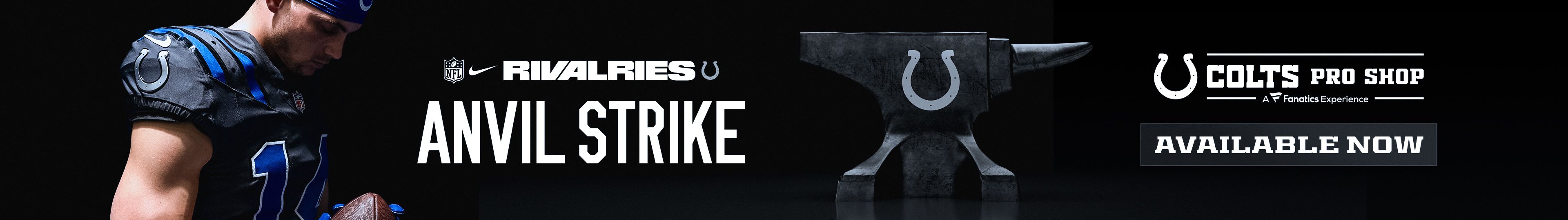 Shop the Indianapolis Colts "Anvil Strike" rivalries collection now!