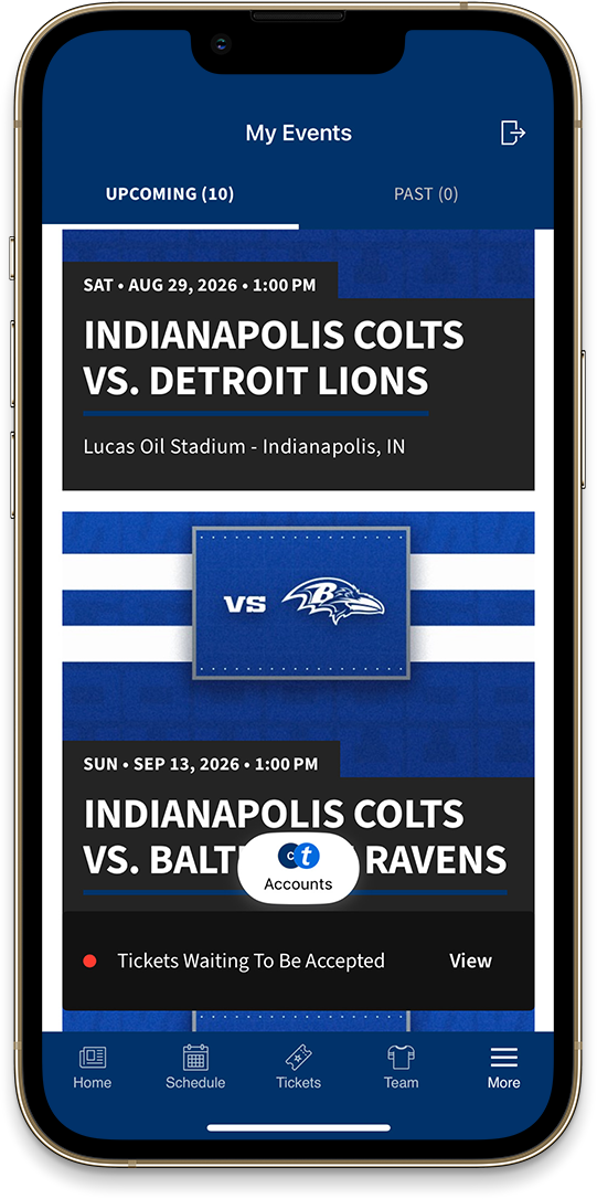 STEP 1 - VIA COLTS APP