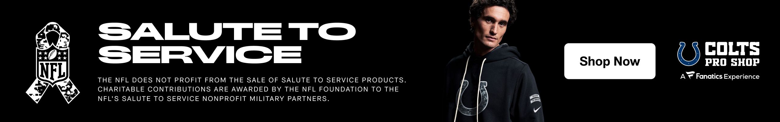 Browse the salute to service collection at the Colts Pro Shop