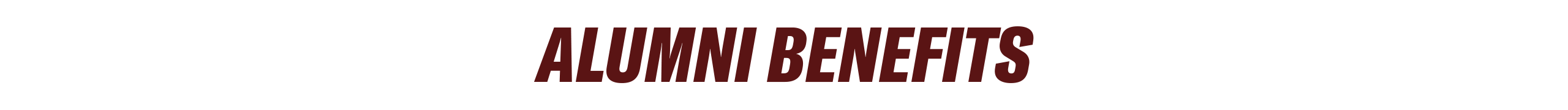alumni benefits