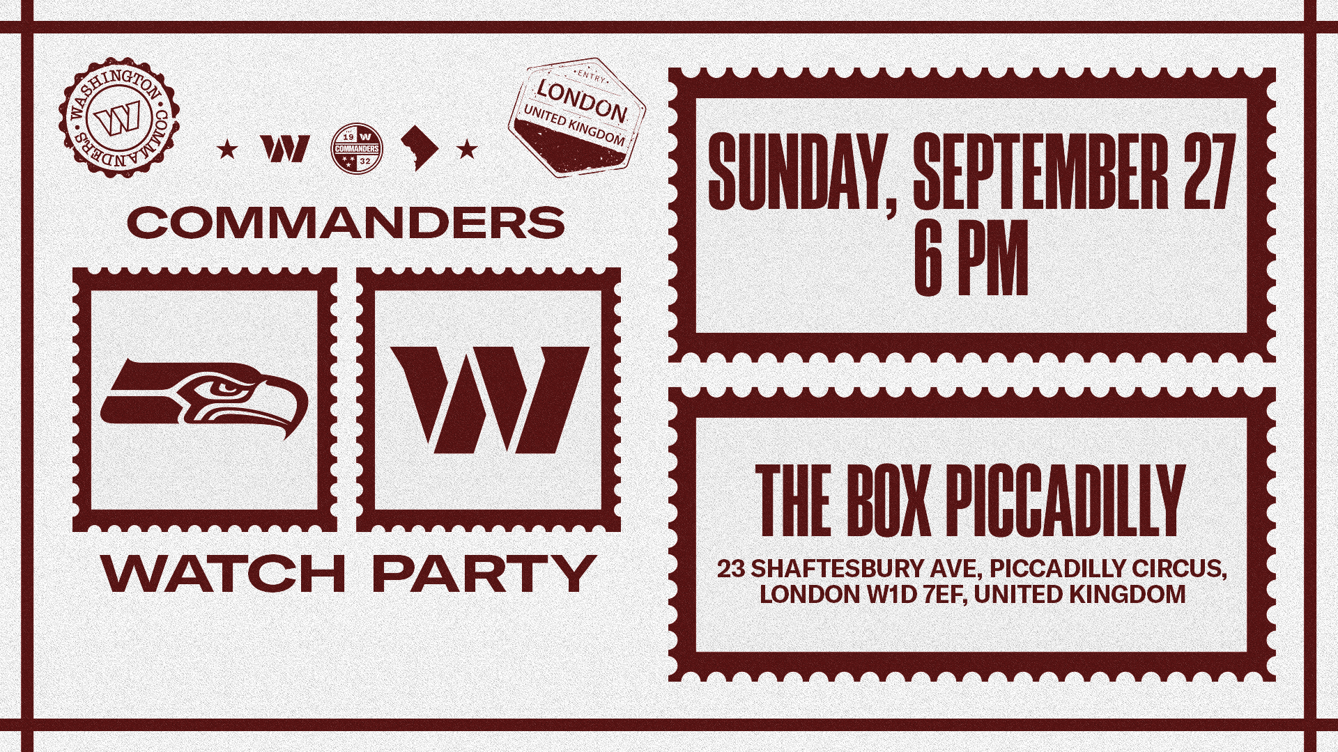 Seahawks vs. Commanders Watch Party
