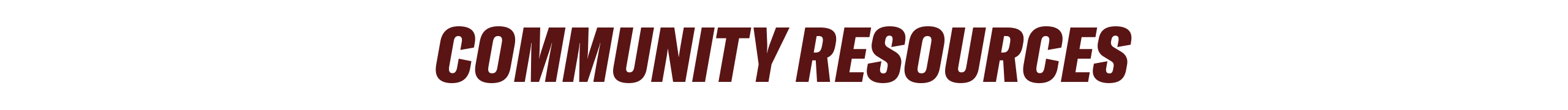 community resources