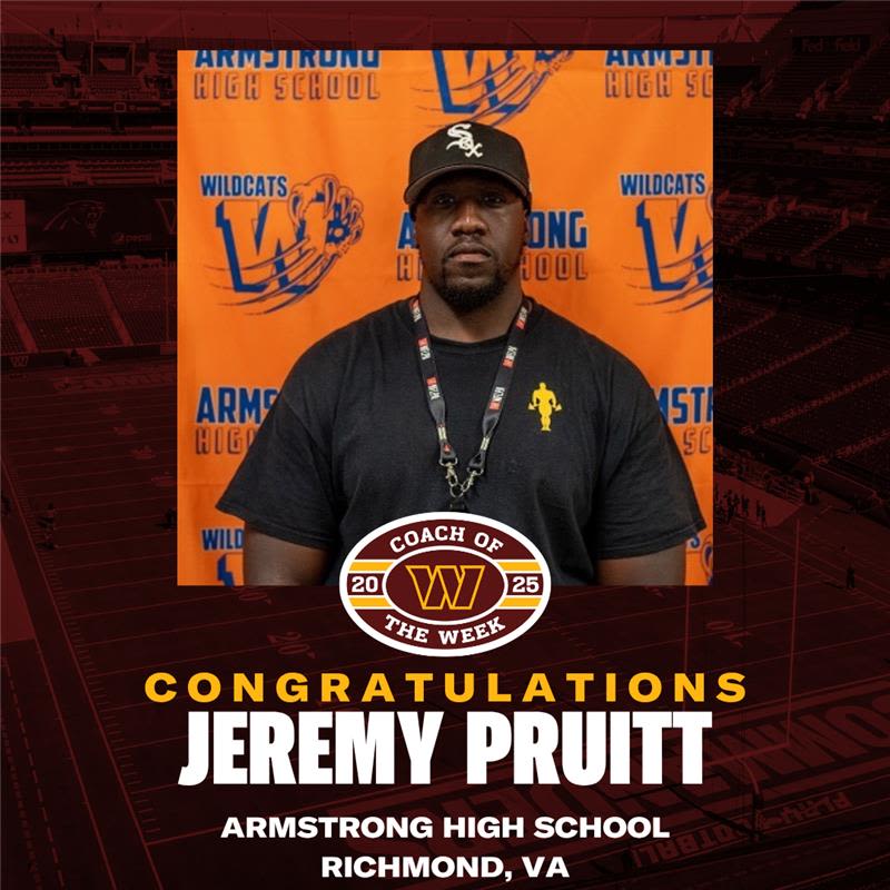 Week 7 - Coach Jeremy Pruitt, Armstrong High School, Richmond, VA