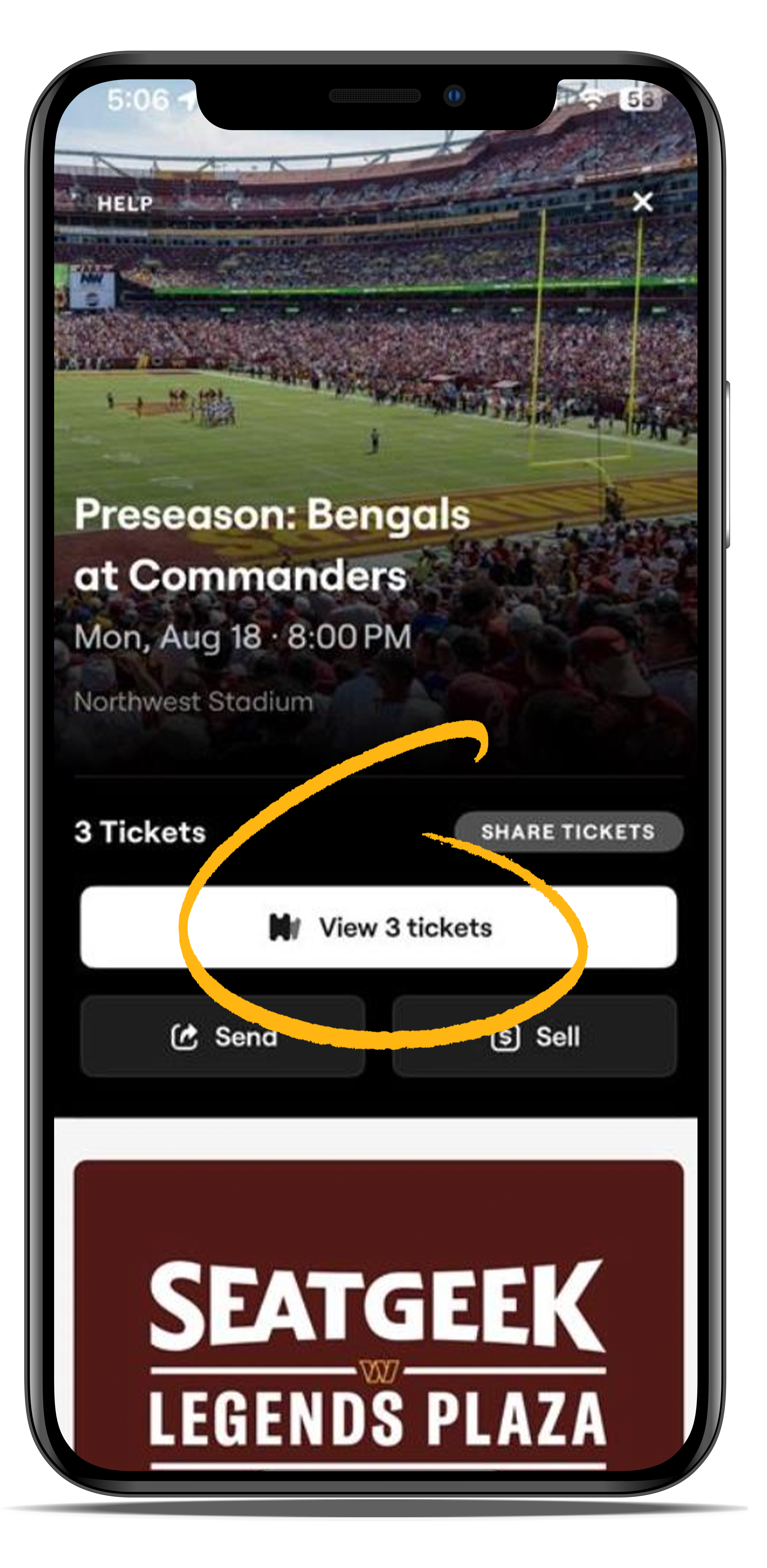 mobile tickets step 7