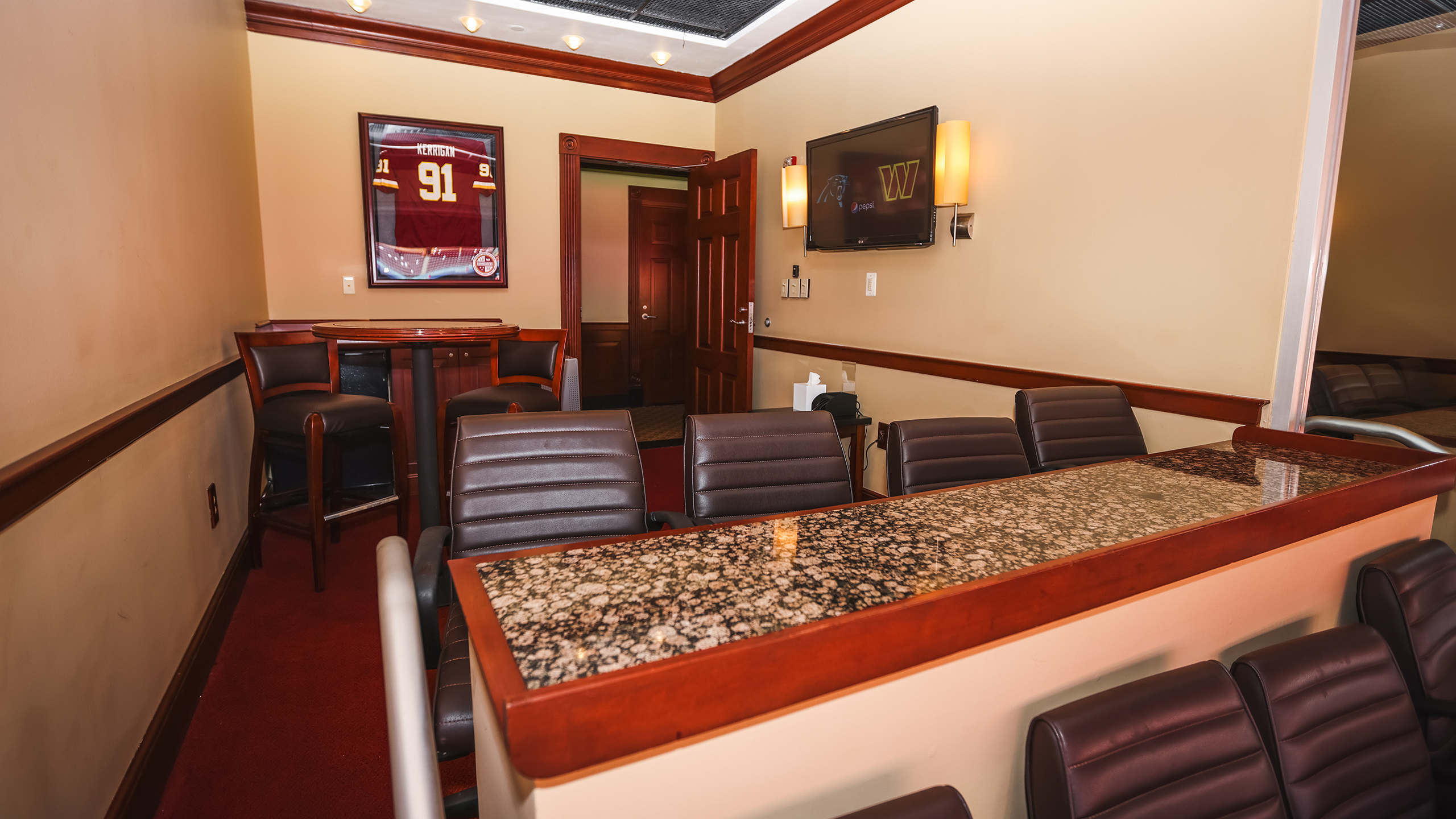 Photo of the private entrance to the Owner's Club Suites