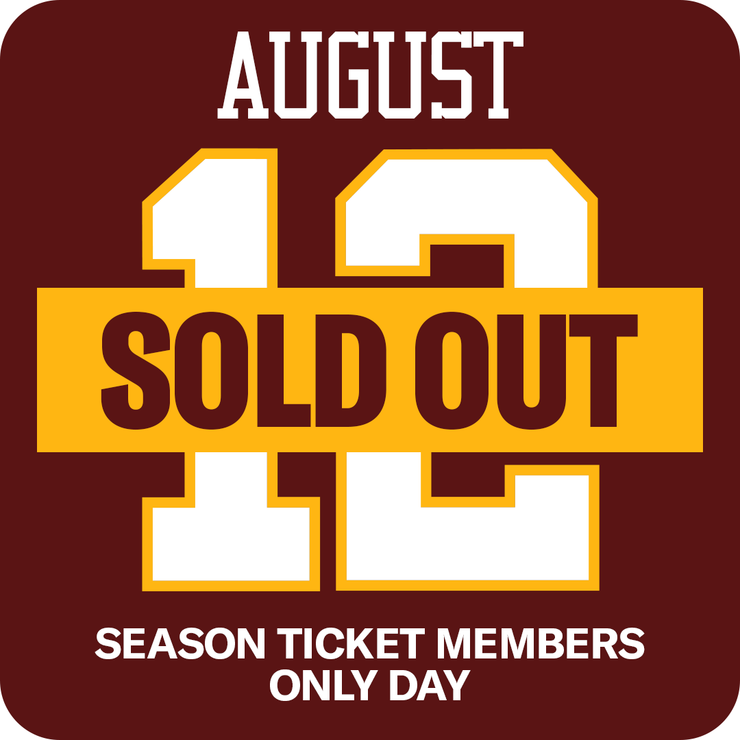 August 12th: Season Ticket Members Only Day 6