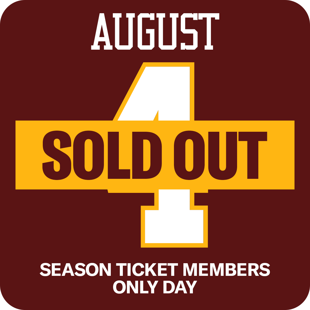August 4th: Season Ticket Members Only Day 2