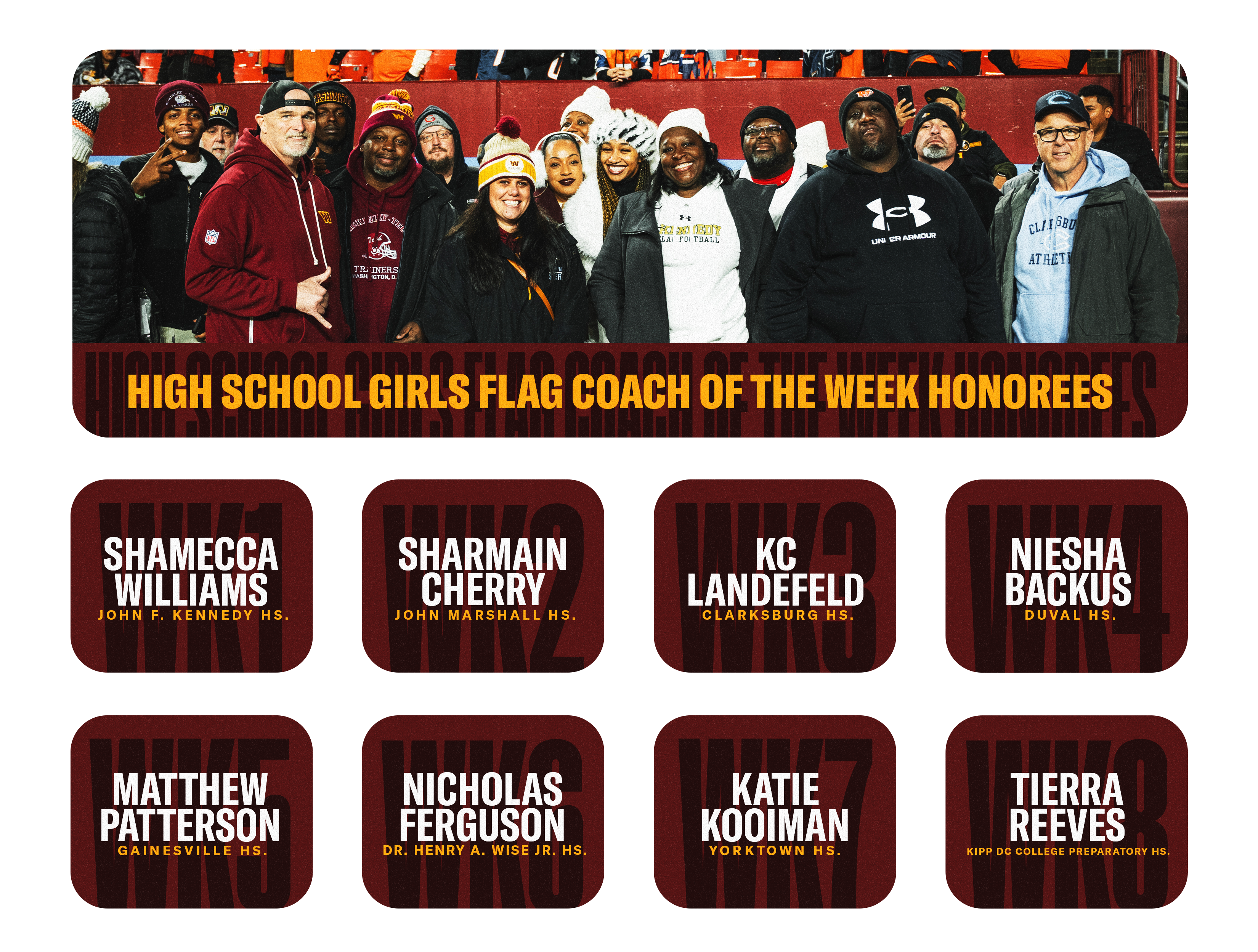 Girls Flag - Coach of the Week