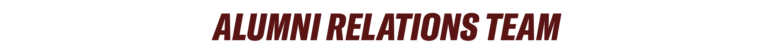 alumni relations team