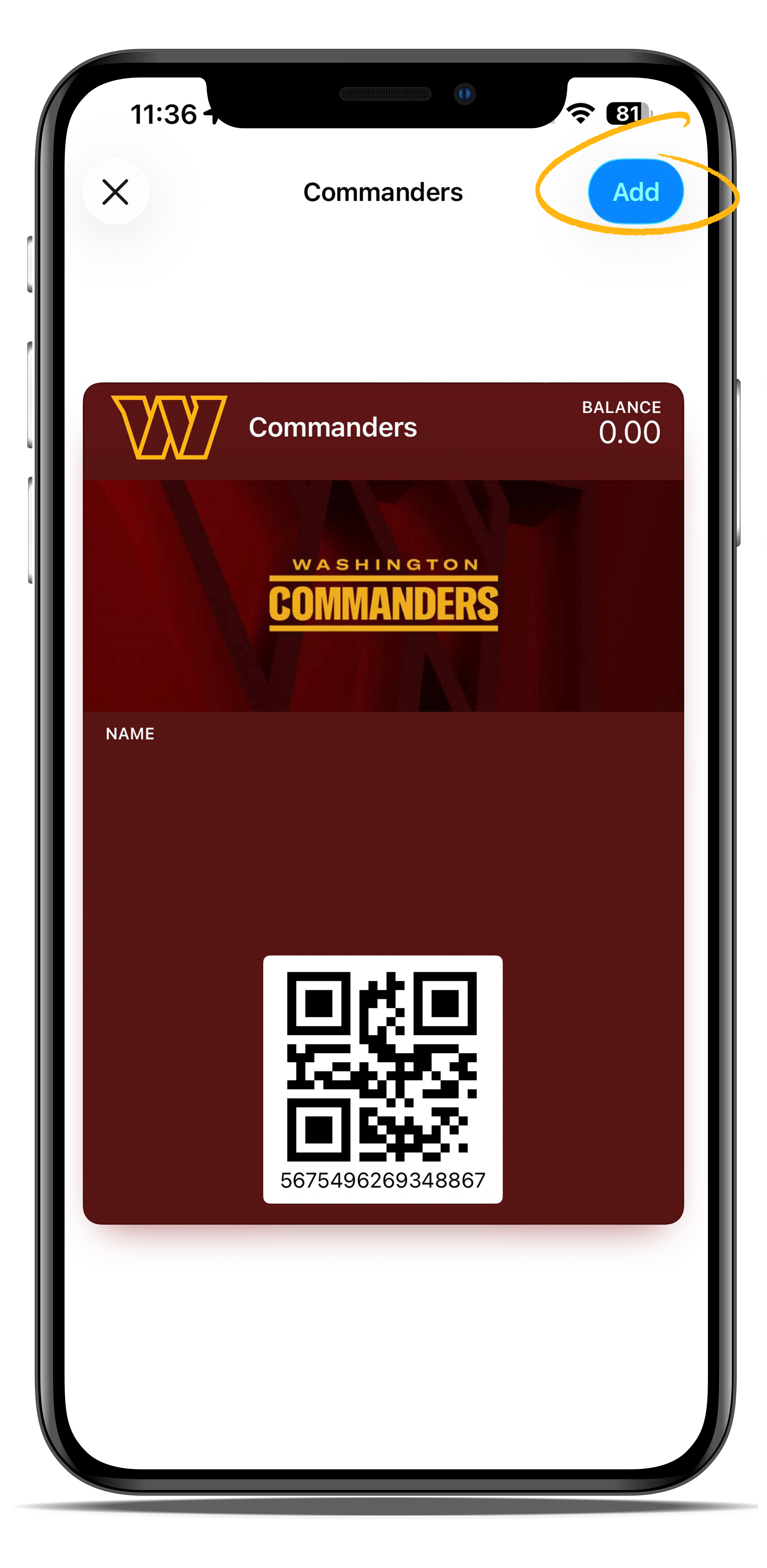mobile pay - add to wallet