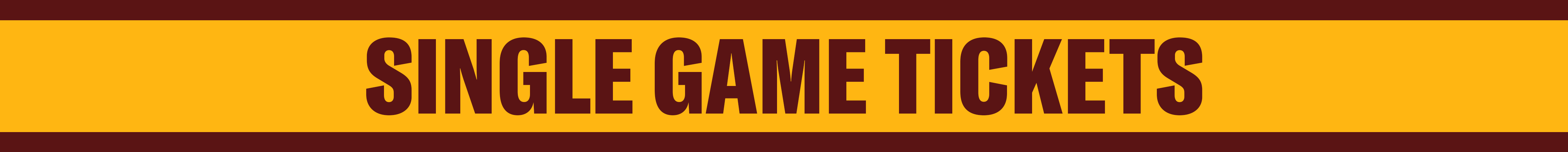 Single Game Tickets Header