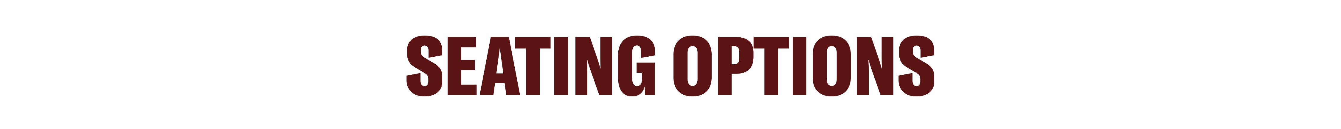 Transparent - seating options