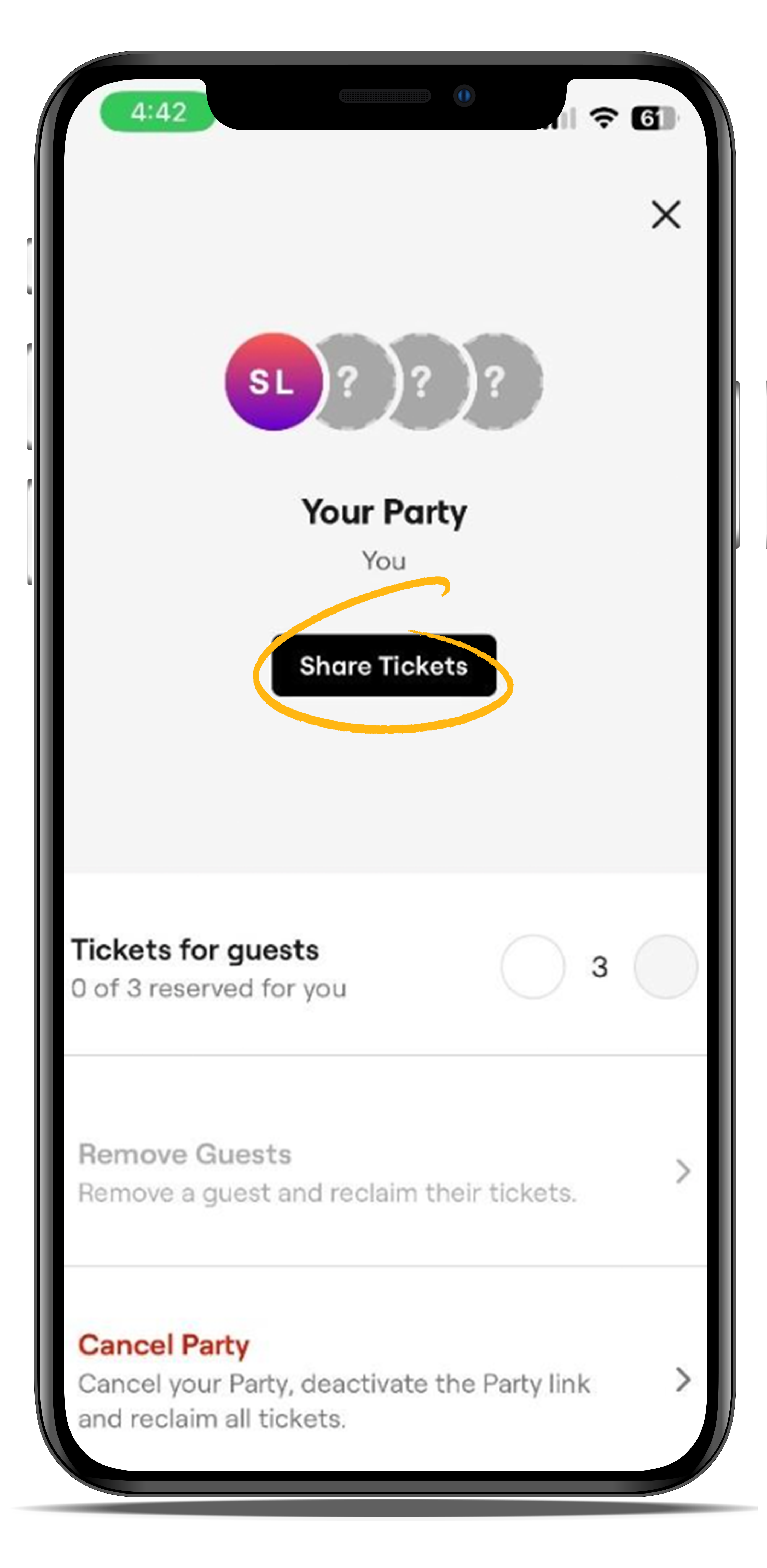Sharing tickets step4