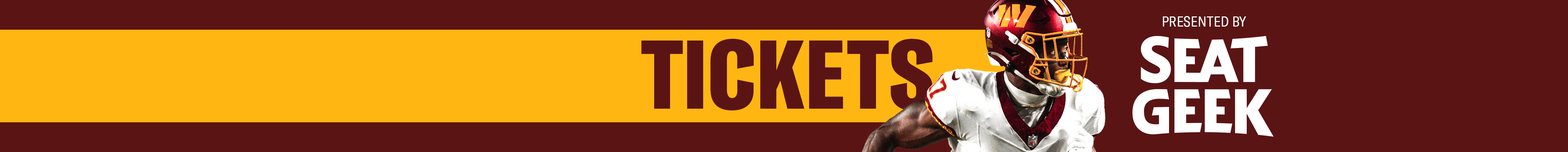 Web Banner - Tickets presented by SeatGeek