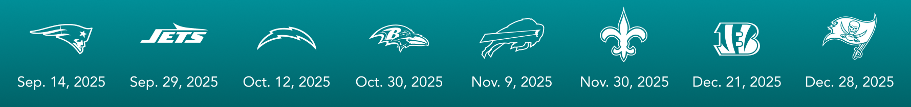 home opponents listed