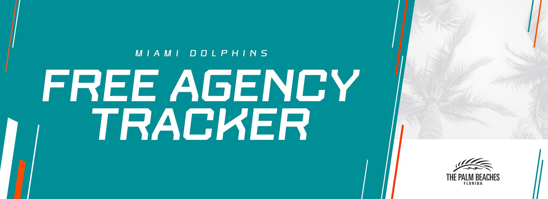 Miami Dolphins 2024 Free Agency Tracker Header
