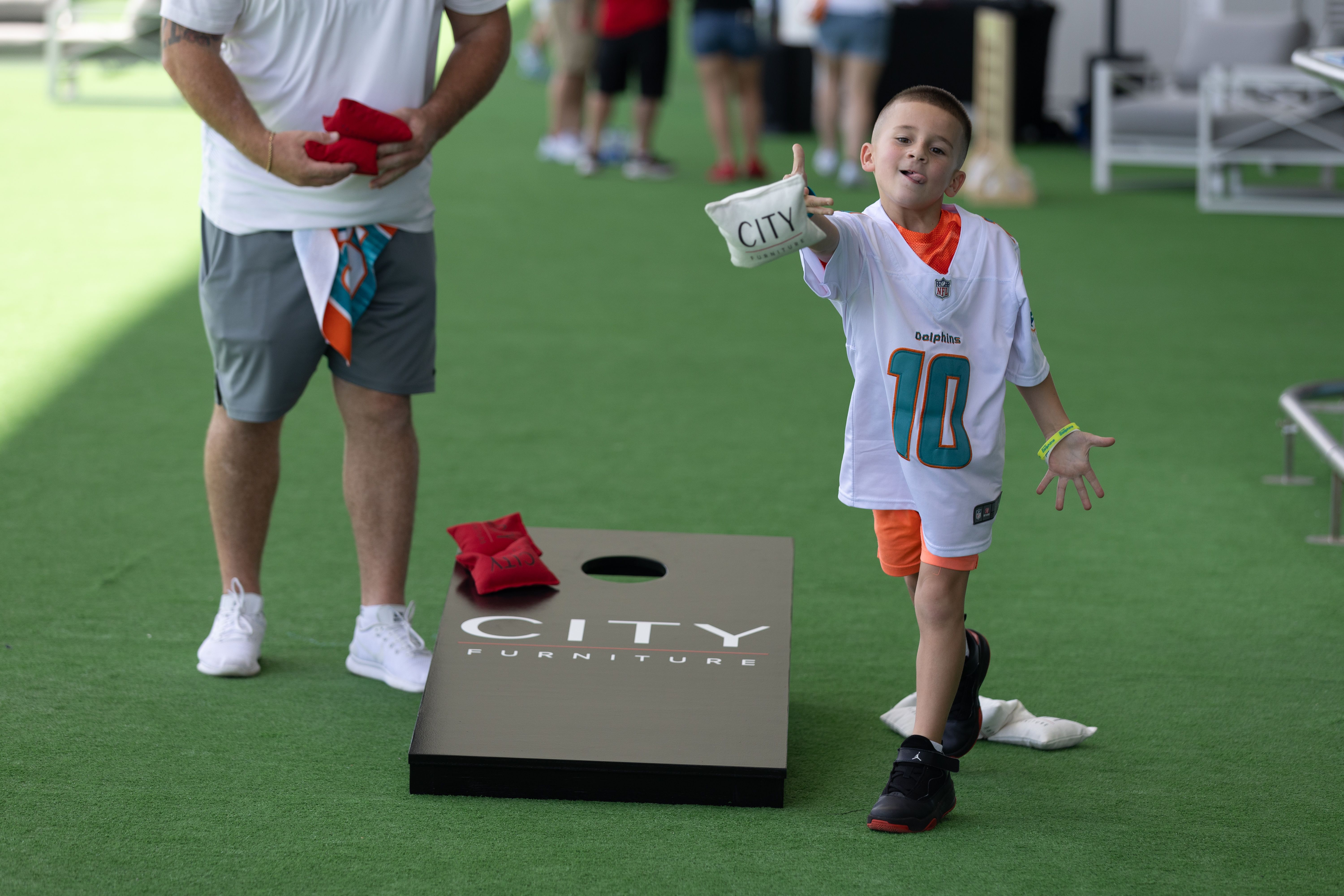 City Furniture City Terrace before an NFL football game against the Jacksonville Jaguars, Sunday, Sept. 8, 2024 in 91 Gardens, Fla. (Kelly Gavin/91 Dolphins)