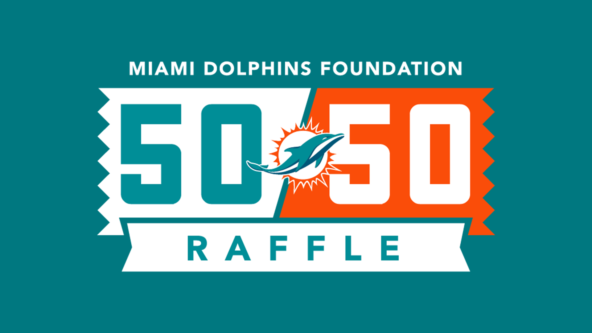 Photo of Dolphins 50/50 Raffle Logo