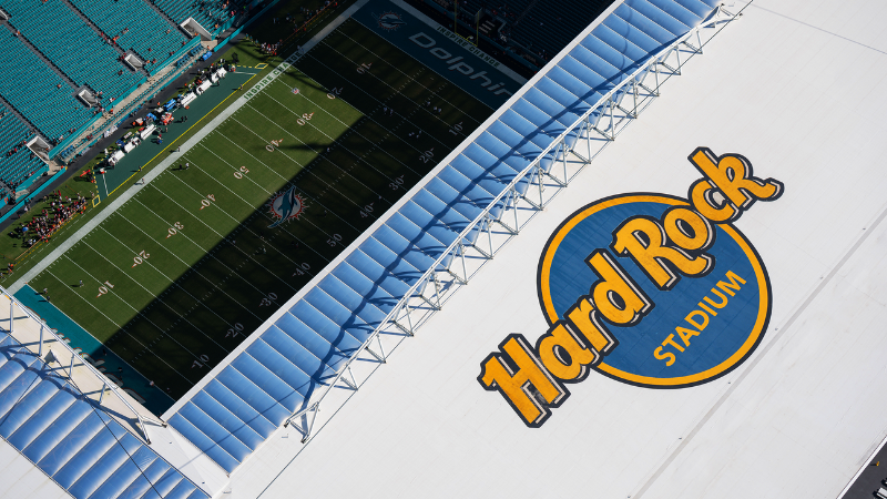 Roof of Hard Rock Stadium