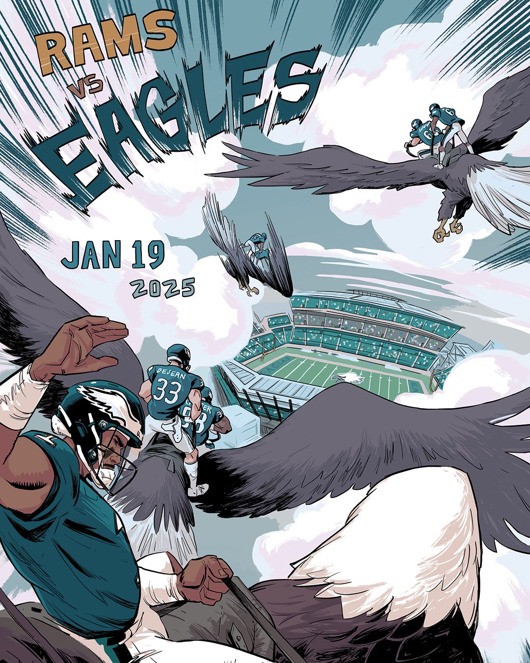 Divisional Round: Rams vs. Eagles