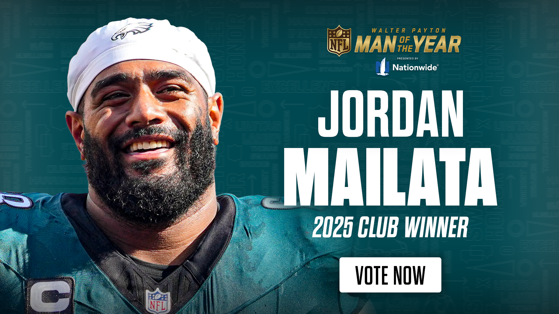 Jordan Mailata | Walter Payton Man of the Year