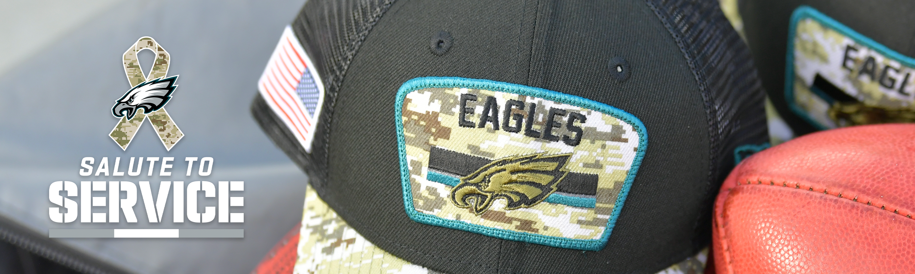 Eagles salute store to service hat