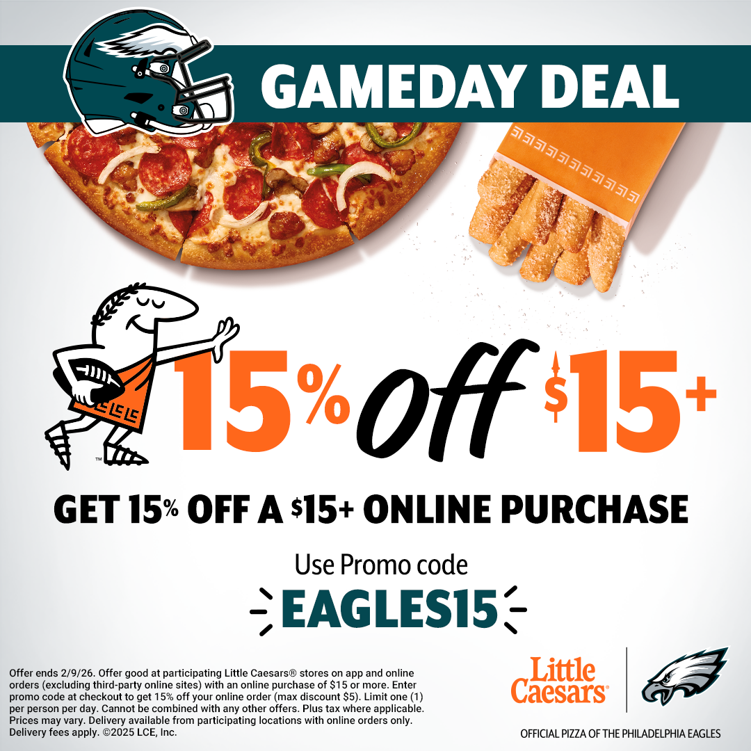 Gameday Discount for Eagles Fans