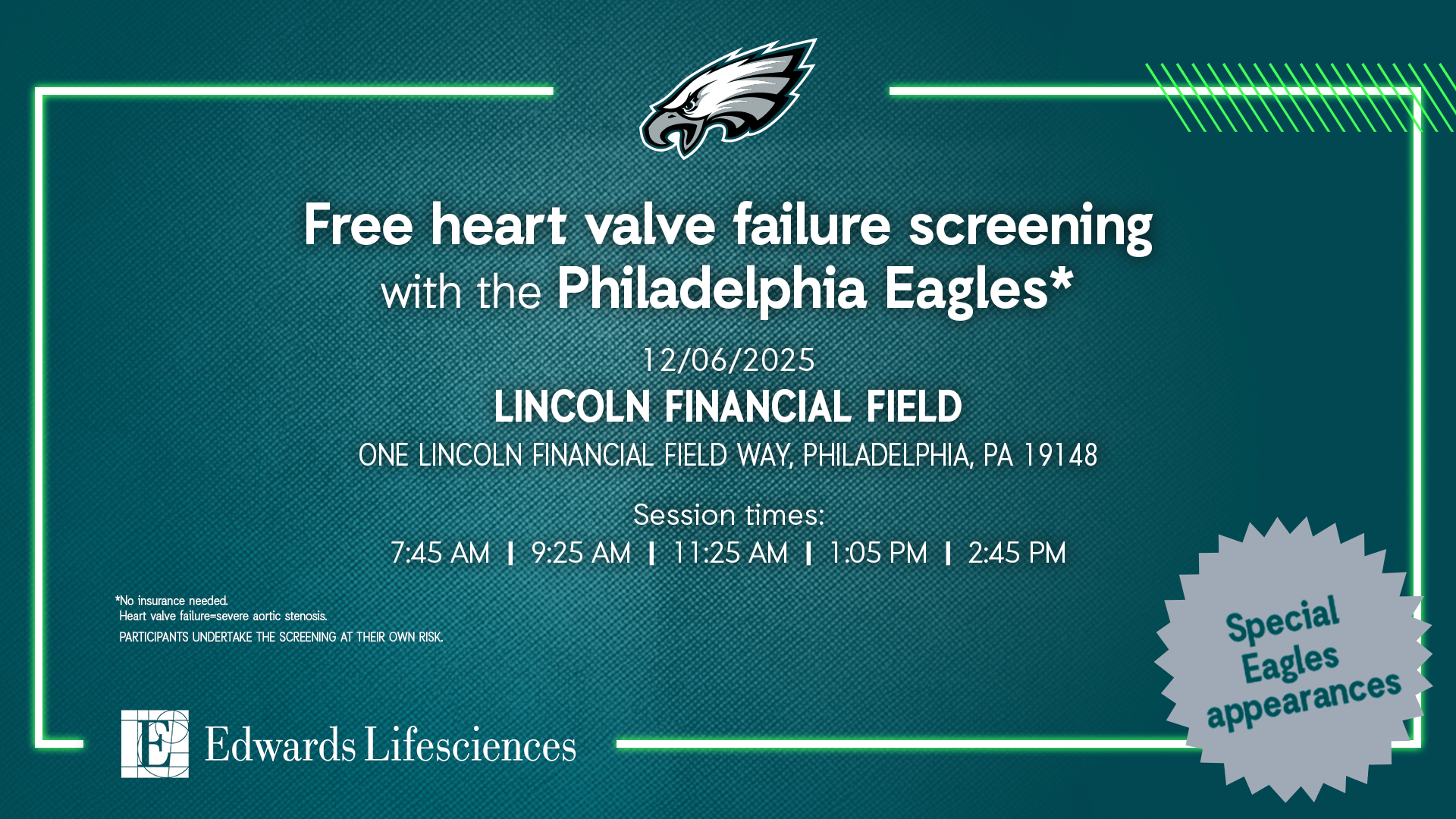 Edwards Life Sciences Screening Event