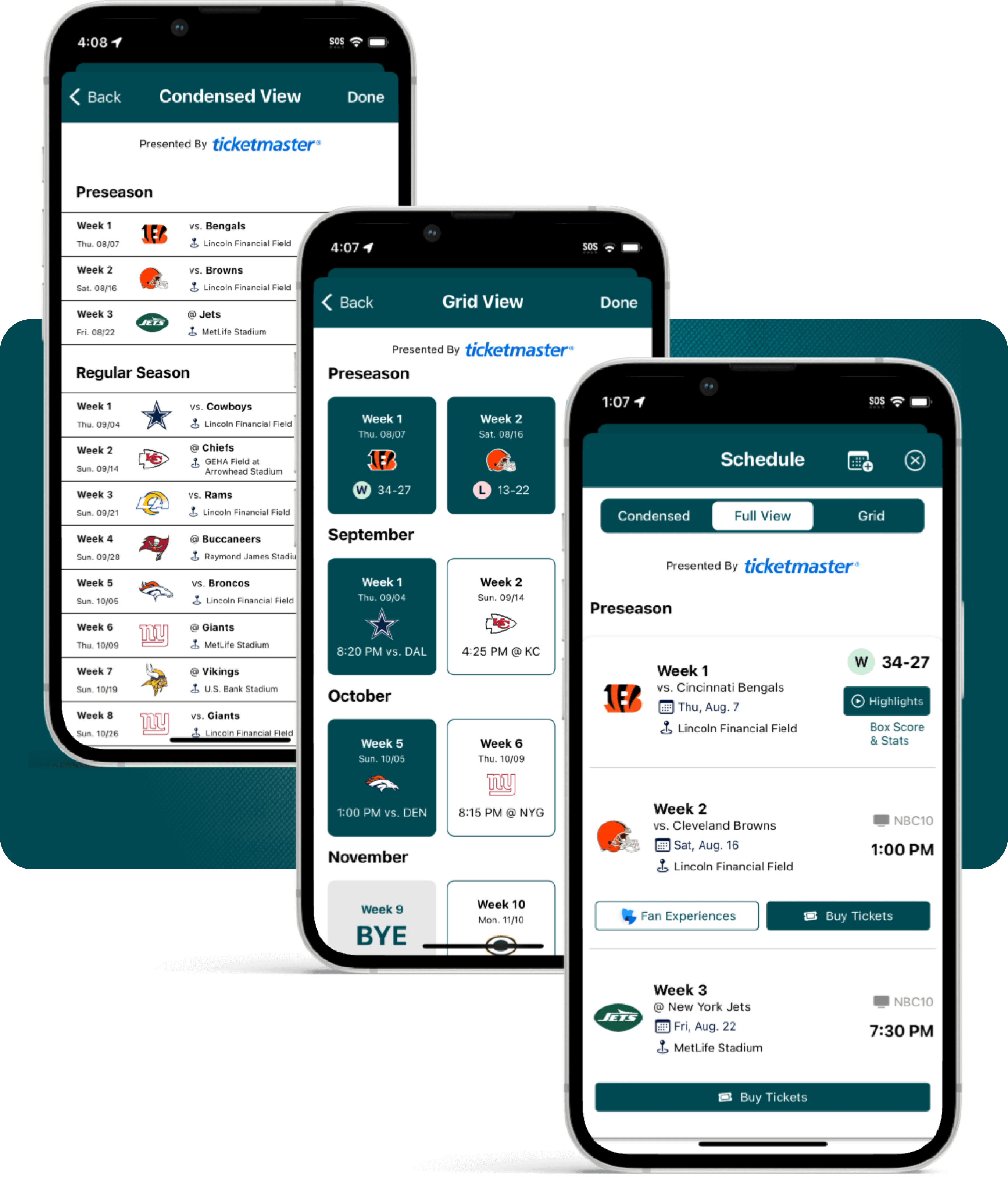 ENHANCED SCHEDULE LAYOUT